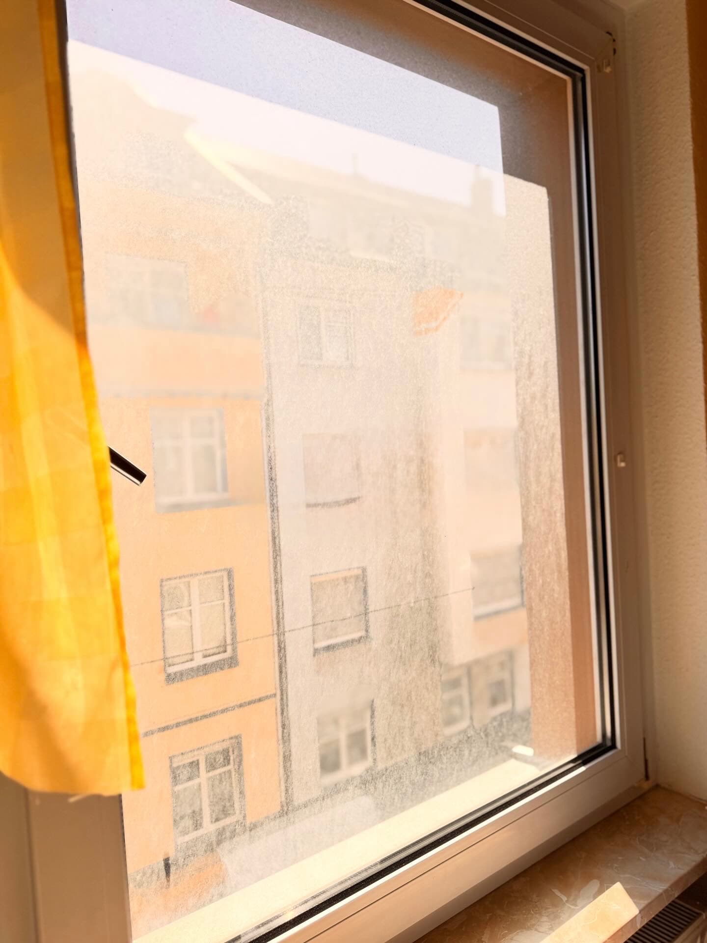 Wohnungsfenster – klare Sicht – vorher