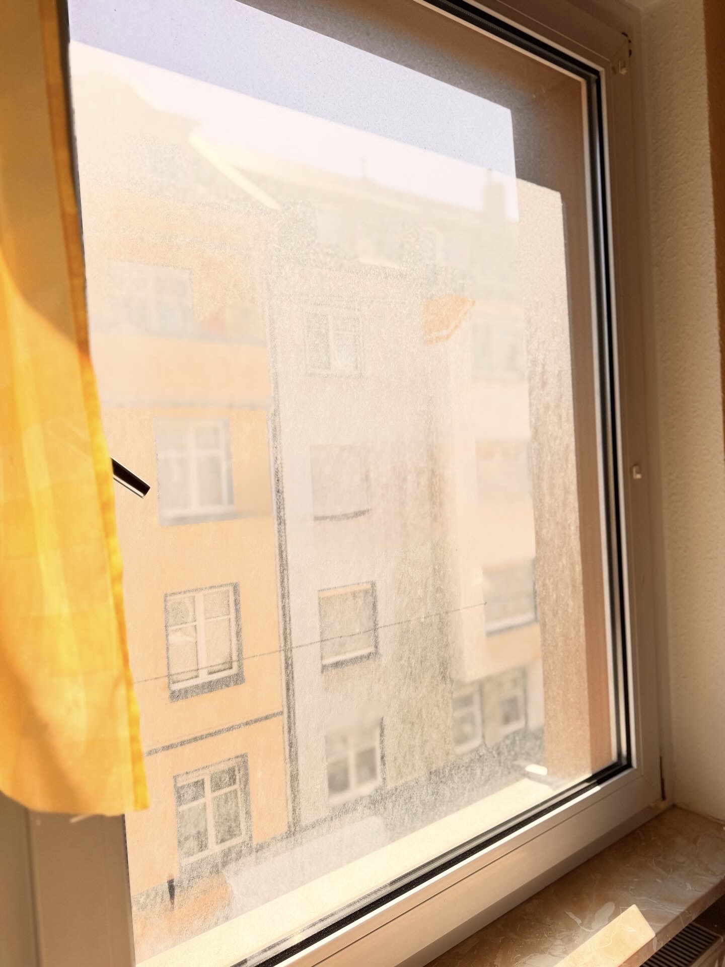 Wohnungsfenster – klare Sicht – Vorher